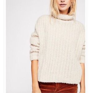 Free People fluffy fox sweater